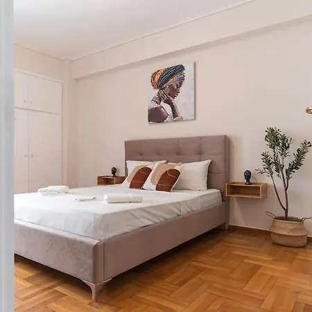 아파트 Elegant 3 Bdr Retreat In Kypseli Mesokhórion